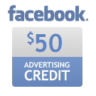 Facebook $50 Advertising Credit